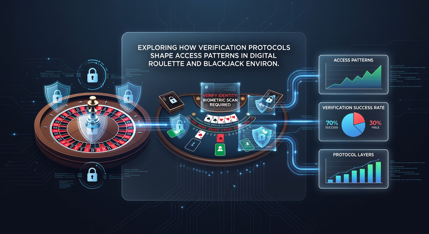Blackjack table layout on a digital platform showing secure login prompt