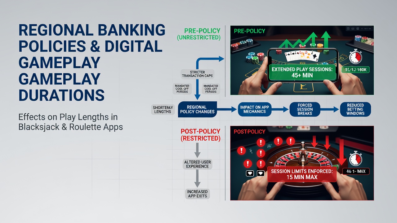 Smartphone screen showing roulette wheel and transaction confirmation screen highlighting banking policy impacts on American users